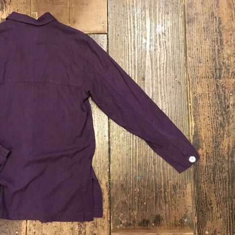 [USED]やわらか〜 purple SILK シャツ
