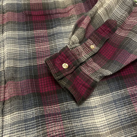 [USED] グレー×ピンクCHECK HEAVYネル