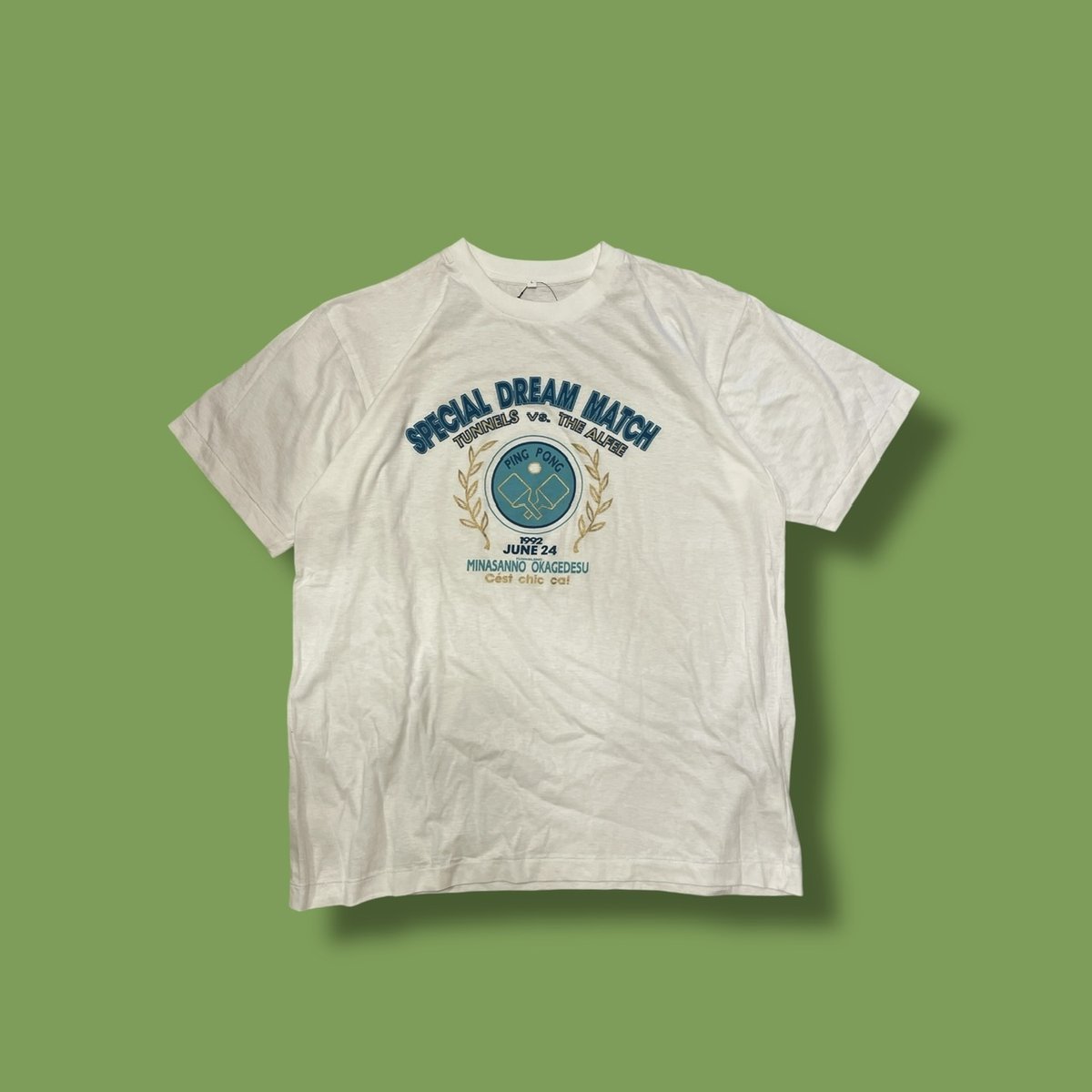 とんねるず サイン入り Tシャツ 80年代 とんねるず サイン入り Tシャツ 80年代 USED] 90's とんねるず vs