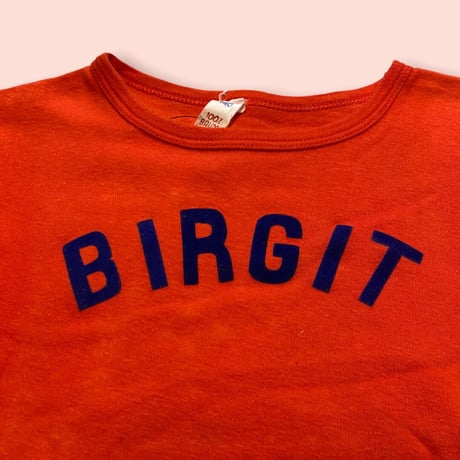 [USED]  EURO フロッキープリントGIRLS Tee