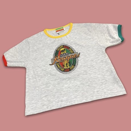 [Deadstock] ラスタカラー🌿リンガー Tee