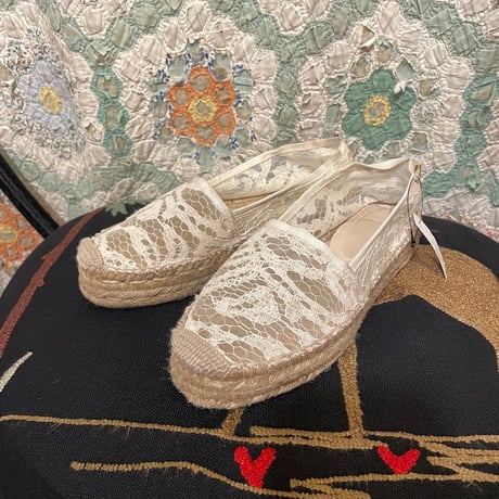 [USED]  レースのエスパドリーユ