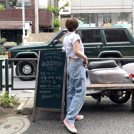 [USED]タイダイ柄前結びシャツ ♡