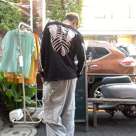 [USED]  GOOD PRINT skeleton BONE Tee