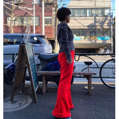 [USED]  ARMY風 シンプルリブニット
