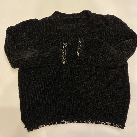 [USED]HAND MADE モールヤーン ニット   