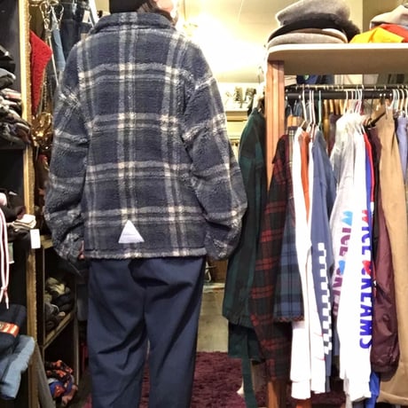 [USED] L.L.Bean 優しいチェック柄のフリース KIDS XL