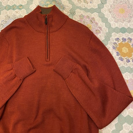 [USED] "Brooks Brothers" ハーフZIPニット！