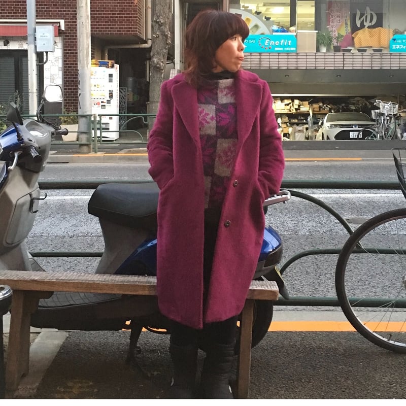USED] いい色 毛足の長いWOOLコート | garden730