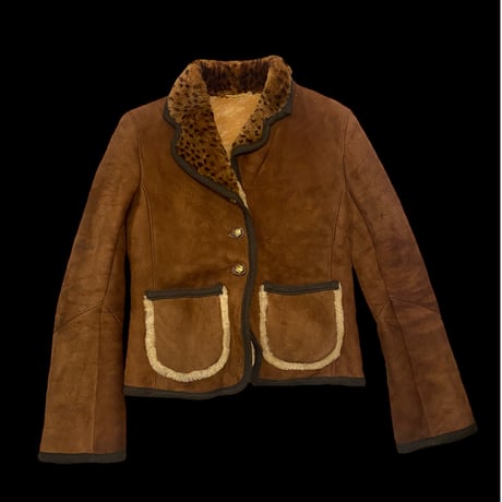 [USED] ヒョウ柄ムートンJKT