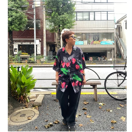 [USED] OLD HAWAII レーヨン アロハ made in USA🌺