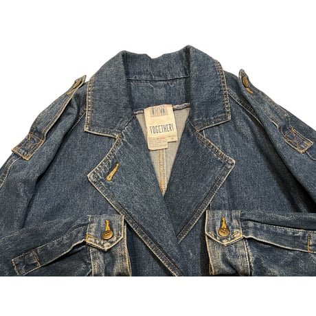 [USED] 80's DENIM トレンチコート