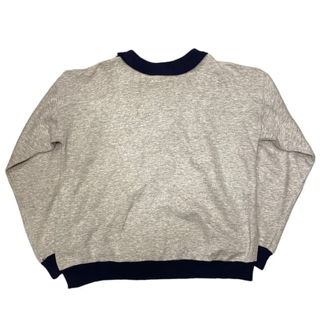 [USED]  GRAY×NAVY 襟付きSWEAT