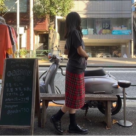[USED] タータンチェックラップSKIRT❤️