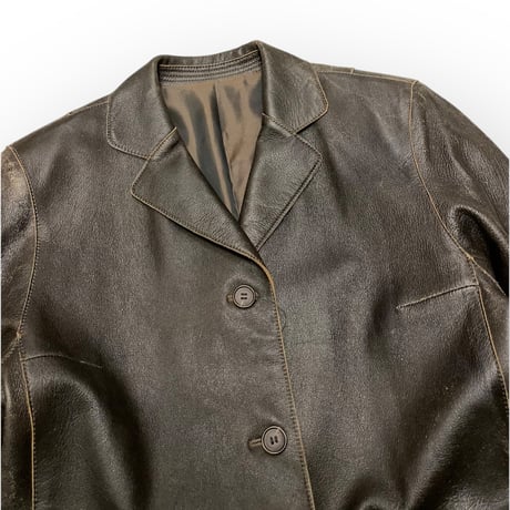 [USED] ブラウンレザーデザインJKT