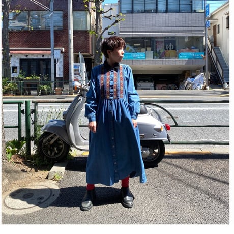 [USED]  デニムワンピース  💙
