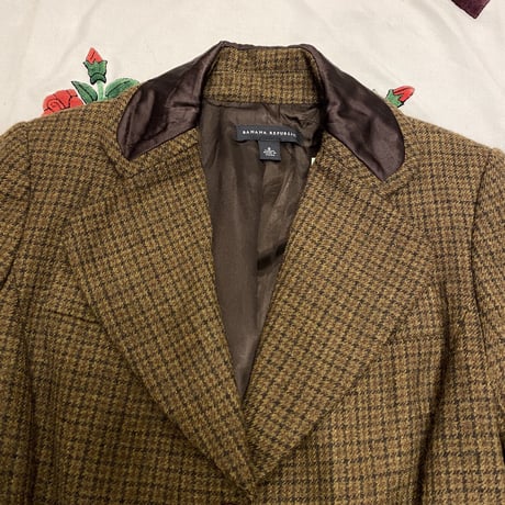 [USED] "BANANA REPUBLIC" チェック柄テーラードJACKET♡