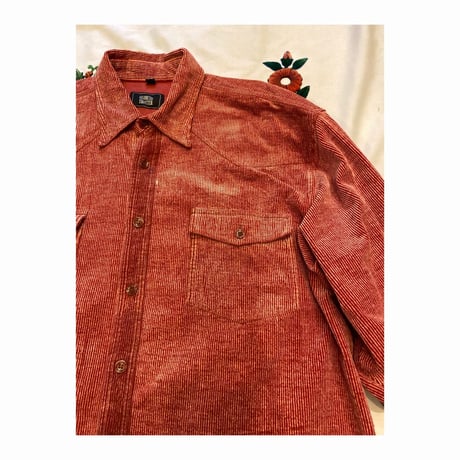 [USED] かわいいカラー♡BiGサイズコーデュロイシャツ