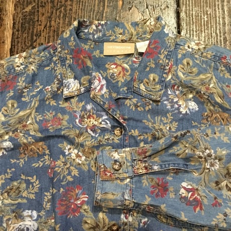 [USED] DENIM 花柄 シャツ JKT