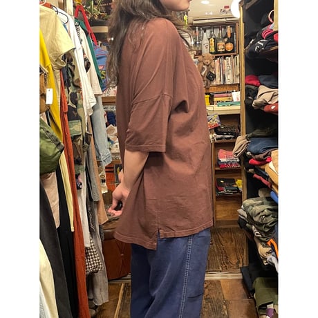[USED]   ロスアパ　茶無地tee🍂