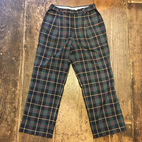 [USED] タータンチェック サマースラックス