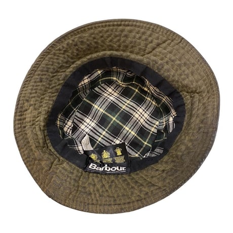 [USED] Barbour オイルドバケットHAT