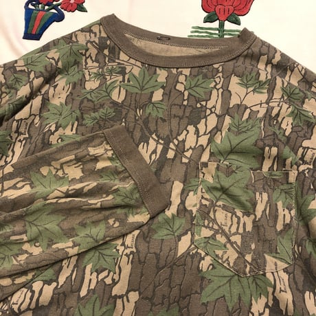 [GARDEN-works ]  SHORT  ロン Tee  "Real Tree  CAMO "