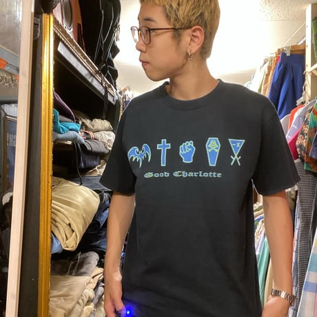 [USED] "GOOD CHARLOTTE" BLK S/S Tee