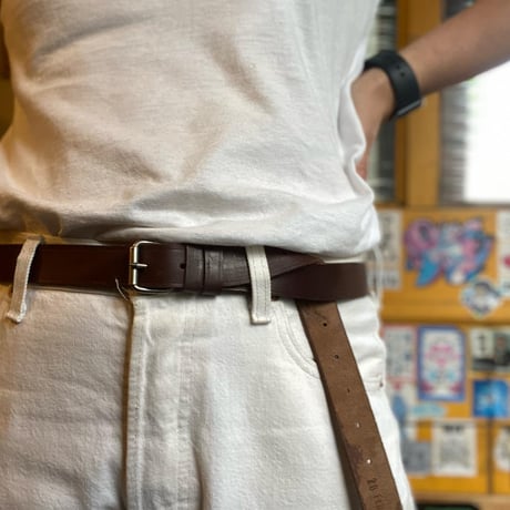 [DEADSTOCK]  70's RUMANIA  ARMY レザーベルト
