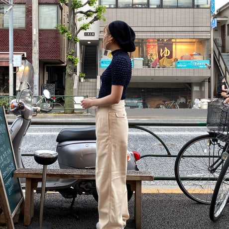 [USED]  POPCORN TOPS（NAVY）