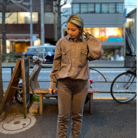 [USED] Wrangler COTTON DENIM SHIRT！