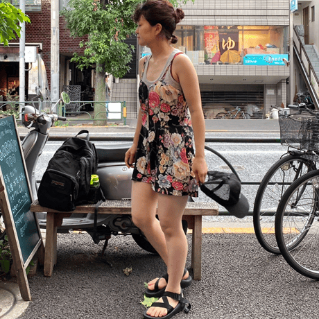 [USED] BLK レーヨン サロペット