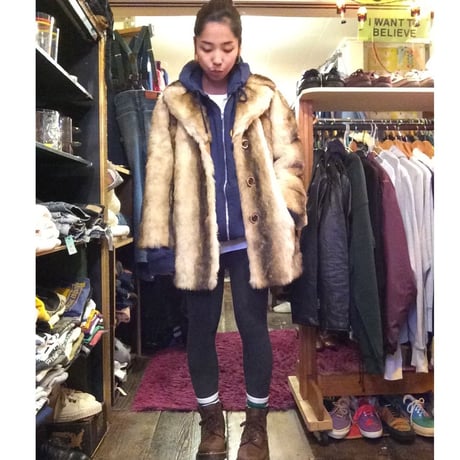 [USED] フェイクファーJKT