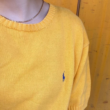 [USED] Ralph Lauren S/S  COTTON ニット