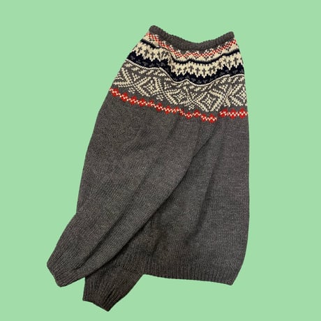 [USED]  ノルディック柄 ACRYL KNIT