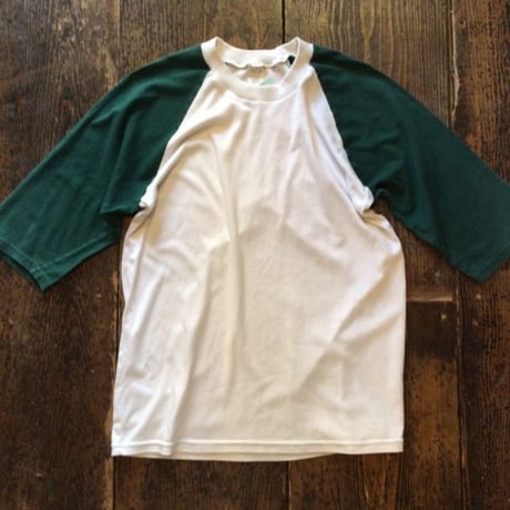 [USED] エリが白いラグランTee