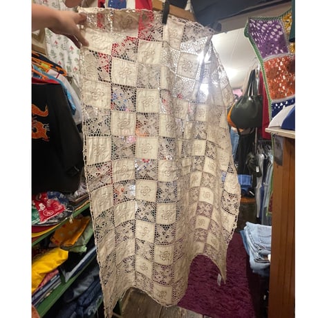 [USED] レース ラグ ♡　120cm×186cm