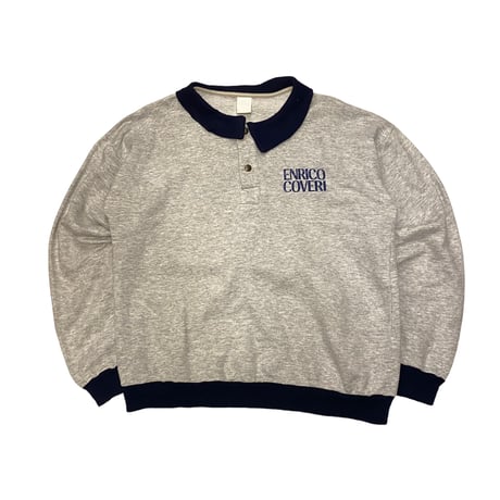 [USED]  GRAY×NAVY 襟付きSWEAT