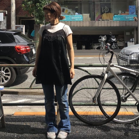 [USED] サテン地キャミワンピース