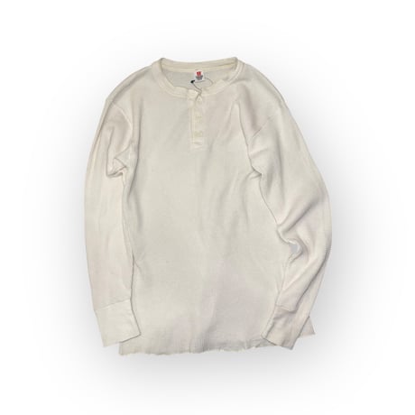 [USED] Hane's ワッフル サーマル ヘンリーネック TOPS
