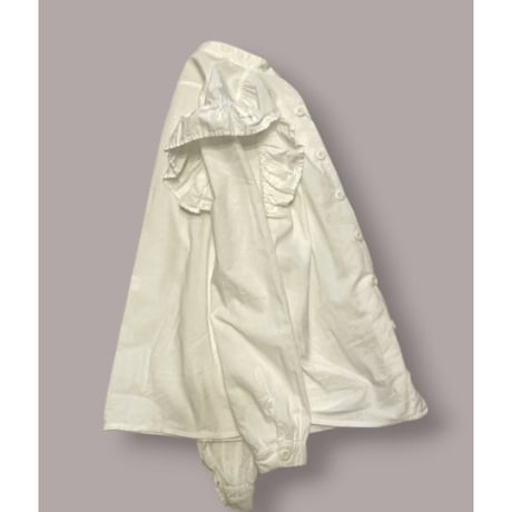 [USED] COTTON  FRILL SHIRT♡