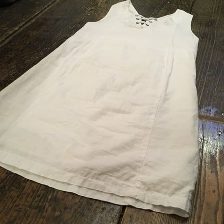 [USED] white COTTON miniワンピース