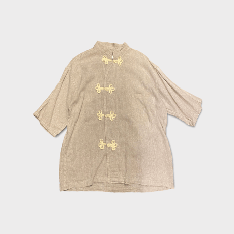 [SELECT] 40's LINEN China SHIRTS Re-pro ハーフスリーブ