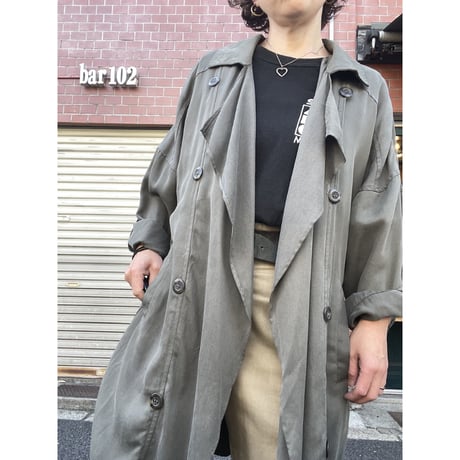 [USED] テロテロ トレンチ風 COAT
