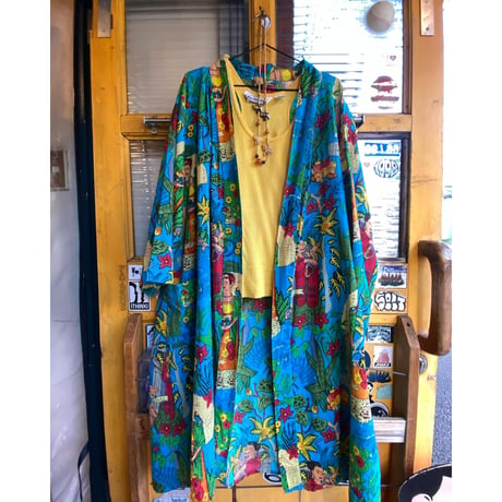 [USED] "フリーダ•カーロ" cotton ガウン