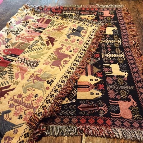 [USED] 大判COTTON ラグ 120cm×170cm