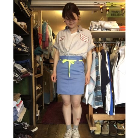 [USED] US WORK SHIRTS! グレーストライプ