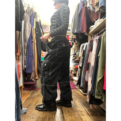 [USED] BLACK COTTON CARGO Pants