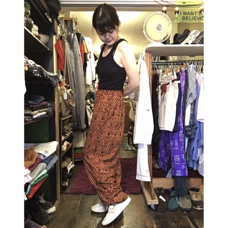 [USED]  ストレンジ柄 レーヨンPANTS