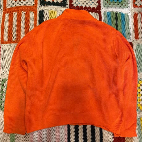 [USED] VividOrange🍊ショート丈カーディガン